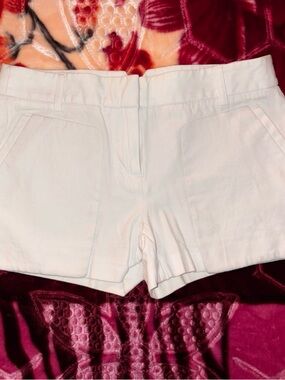 BCBGMaxAzria White High-Waist Casual Shorts